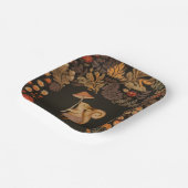 Mushroom Woodland Eichhörnchen Pappteller (Gewinkelt)