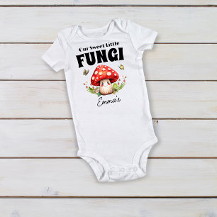 Mushroom Woodland Frog Ladybug Moth Baby Custom Strampler