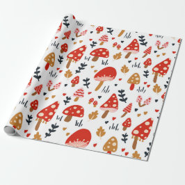 Mushroom Woodland Kathrin Legg Baby Kids Geschenkpapier