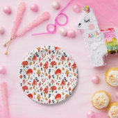 Mushroom Woodland Kathrin Legg Red Mushroom Party Pappteller (Party)