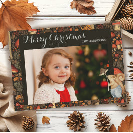 Mushroom Woodland Tierwald Weihnachten