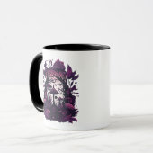 Mushroom Woods Whimsigoth Witchy Screenprint Desig Tasse (Vorderseite Links)