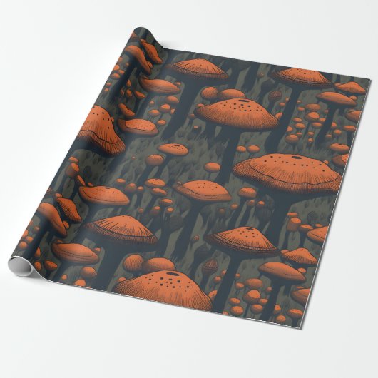 Mushroom Wrapping Paper Birthday Baby Dusche Geschenkpapier (Ungerollt)