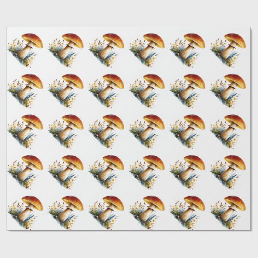 Mushroom Wrapping Paper Geschenkpapier (Flach)