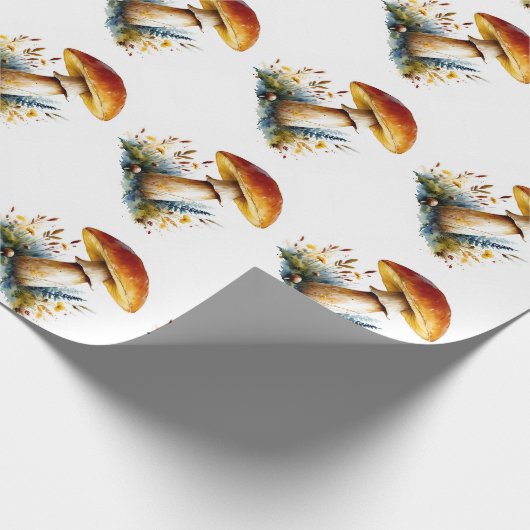 Mushroom Wrapping Paper Geschenkpapier (Ecke)