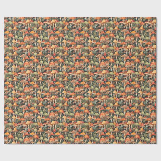 Mushroom Wrapping Paper Geschenkpapier (Flach)