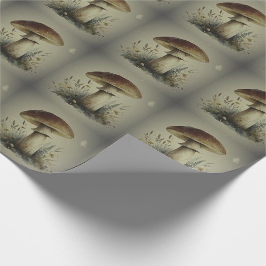 Mushroom Wrapping Paper Geschenkpapier (Ecke)
