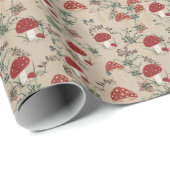 Mushroom Wrapping Paper Geschenkpapier (Rolleneckpunkt)