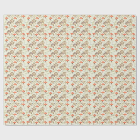 Mushroom Wrapping Paper Geschenkpapier (Flach)