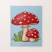 MUSHROOME FARBIG RED JIGSAW PUZZLE (Vertikal)