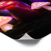 Mushrooms Art Poster (Ecke)