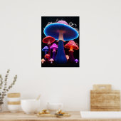 Mushrooms Art Poster (Küche)