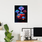 Mushrooms Art Poster (Heimbüro)