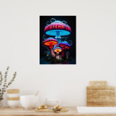 Mushrooms Art Poster (Küche)