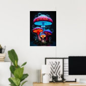 Mushrooms Art Poster (Heimbüro)