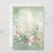 Mushrooms Baby Girl Dusche Wildblumen Fairy Tee Einladung (Rückseite)