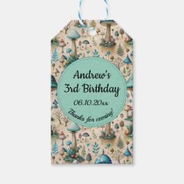 Mushrooms Fairyland Birthday Party Geschenkanhänger