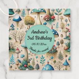 Mushrooms Fairyland Birthday Party Geschenkanhänger