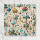 Mushrooms Fairyland Birthday Party Geschenkanhänger (Rückseite)