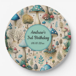 Mushrooms Fairyland Birthday Party Pappteller