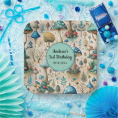 Mushrooms Fairyland Birthday Party Pappteller (Party)