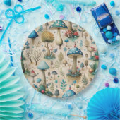 Mushrooms Fairyland Pappteller (Party)