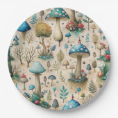 Mushrooms Fairyland Pappteller (Vorderseite)
