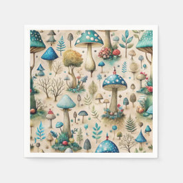 Mushrooms Fairyland Serviette