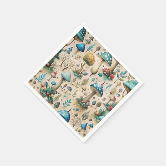 Mushrooms Fairyland Serviette (Ecke)