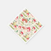 Mushrooms Geburtstagsparty Serviette (Ecke)