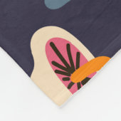 Mushrooms Illustration Fabric Wrapping Pattern Fleecedecke (Ecke)