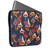 Mushrooms Illustration Fabric Wrapping Pattern Laptopschutzhülle (Vorne Rechts)