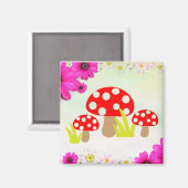 Mushrooms Magnet (Vorderseite/Rückseite)