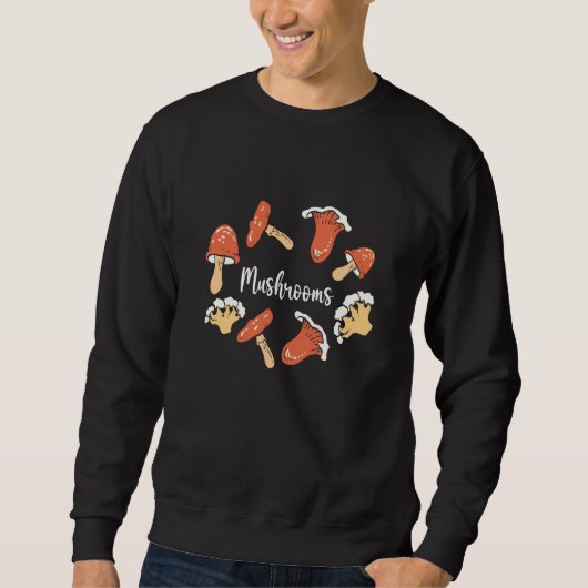Mushrooms Morel Hunter Foraging Mushroom Collectin Sweatshirt (Vorderseite)