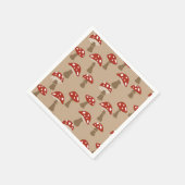 Mushrooms Paper Napkins Serviette (Ecke)