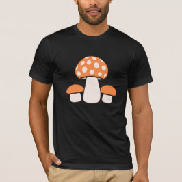 Mushrooms Three Group Spotted Family Fungi Nature  T-Shirt