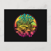 Mushrooms Vaporwave Postkarte (Vorderseite)