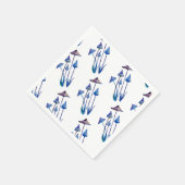 Mushrooms Wasserfarbe zeichnend Napkins Serviette (Ecke)
