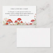 Mushrooms Woodland Babyduschkarte Begleitkarte (Vorne/Hinten)