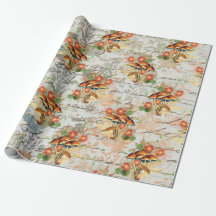 Mushrooms Woodland Orange Old Letter Mint Coral