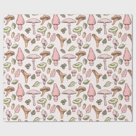Mushrooms Wrapper Geschenkpapier (Flach)