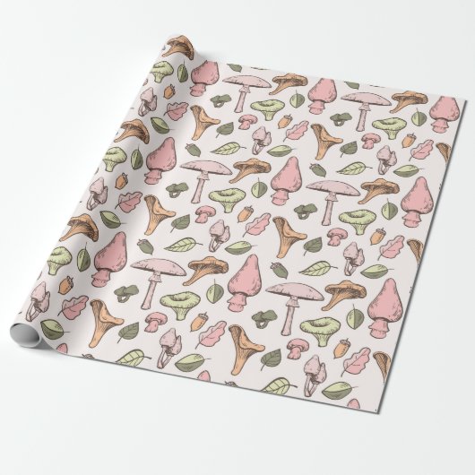 Mushrooms Wrapper Geschenkpapier (Ungerollt)