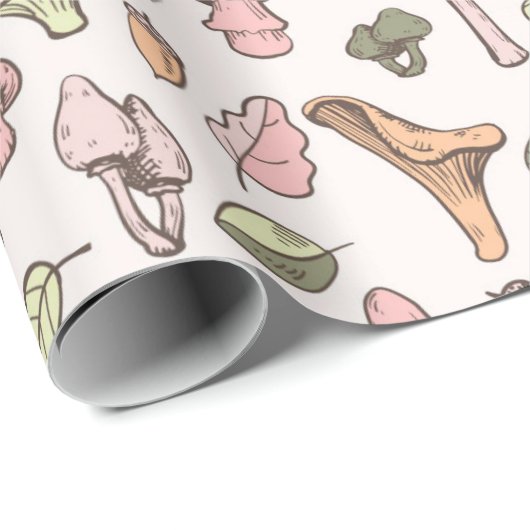 Mushrooms Wrapper Geschenkpapier (Rolleneckpunkt)