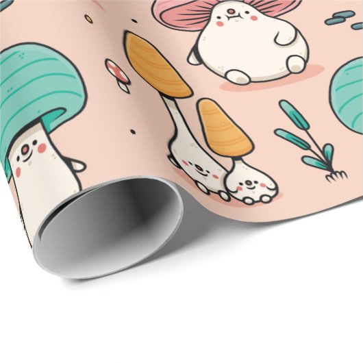 Mushrooms Wrapper Geschenkpapier (Rolleneckpunkt)