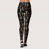 MushroomsPsychedelic Pflanzen-Kunst Leggings (Rückseite)