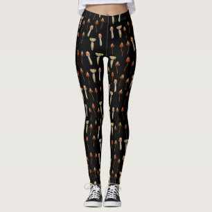 MushroomsPsychedelic Pflanzen-Kunst Leggings