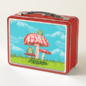 Mushy for Frogs Metall Brotdose (Rückseite)