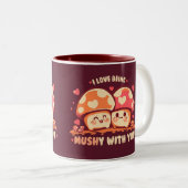 MUSHy mit dir sein Zweifarbige Tasse (VorderseiteRechts)