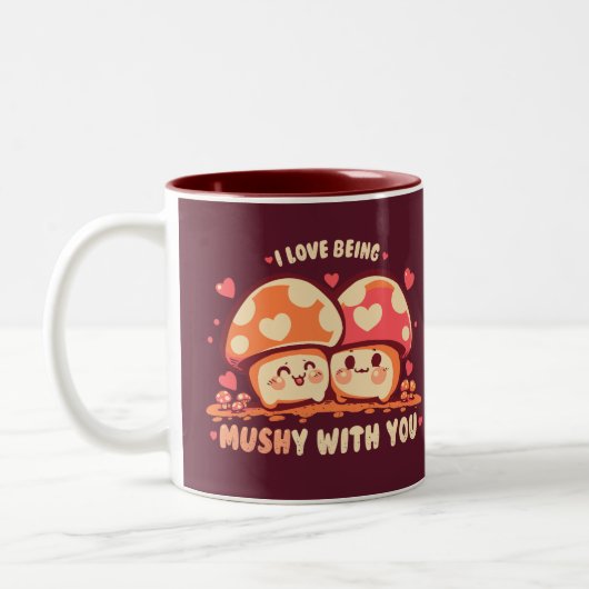 MUSHy mit dir sein Zweifarbige Tasse (Links)
