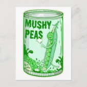 Mushy Peas Pop Art Postkarte (Vorderseite)